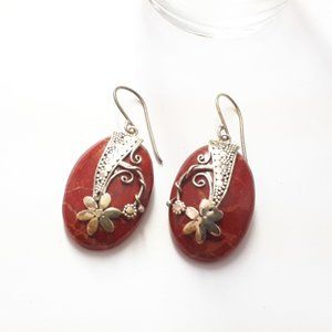 925 Silver Coral Earring